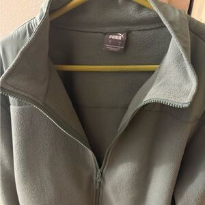 Puma Sage Green Fleece Jacket